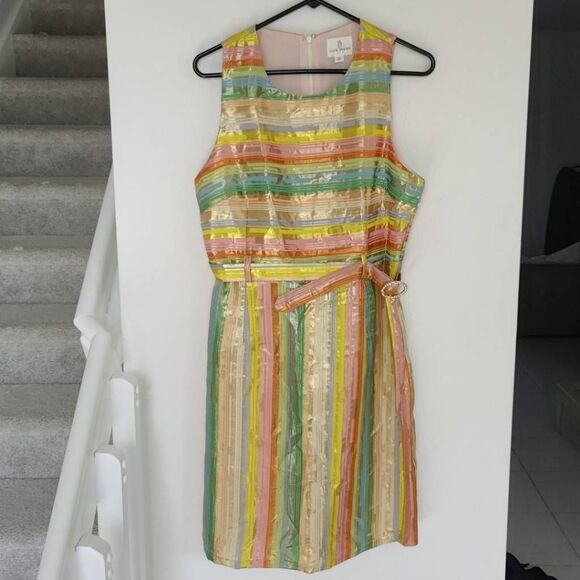 Julie Brown NYC Dress Womens Size 10 Sleeveless Mini Multicolor - Picture 1 of 9